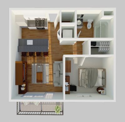 Unit 3 One Bedroom